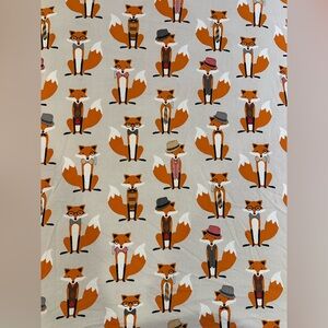 NWT 2 Pairs Lolly Gag Dapper Foxes Crib Sheet